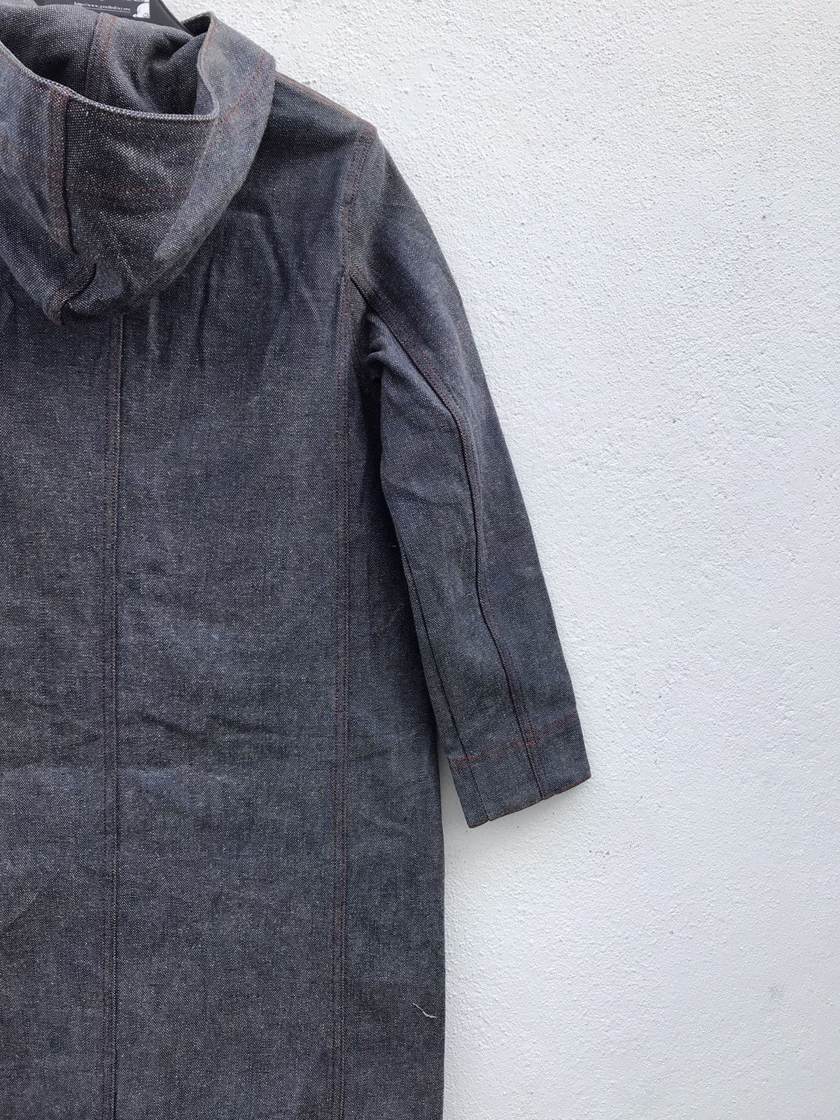 Japanese Brand Shima Shima Denim Hooded Long Jackets Size XS / US 0-2 / IT 36-38 - 10 Thumbnail