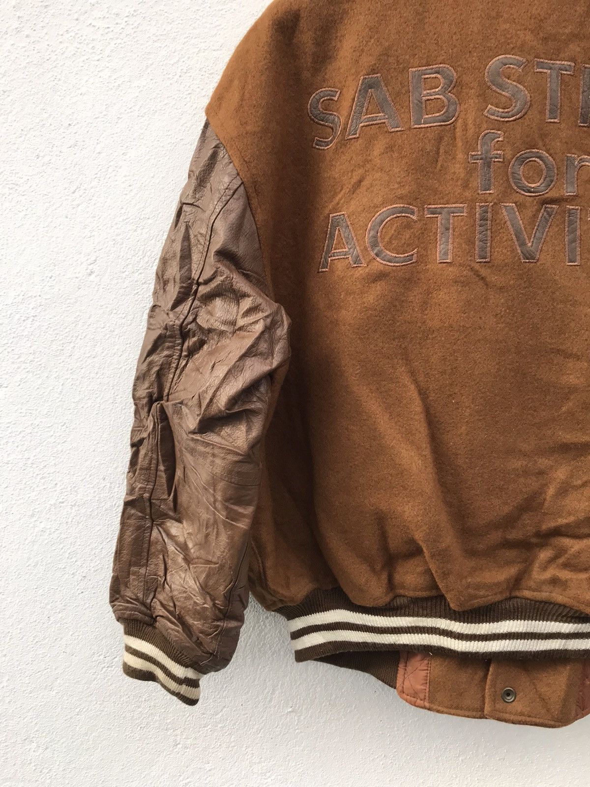 Japanese Brand × Vintage Vtg SAB Street by AtelierSab Reversible Wool Varsity Jacket Size US M / EU 48-50 / 2 - 9 Thumbnail