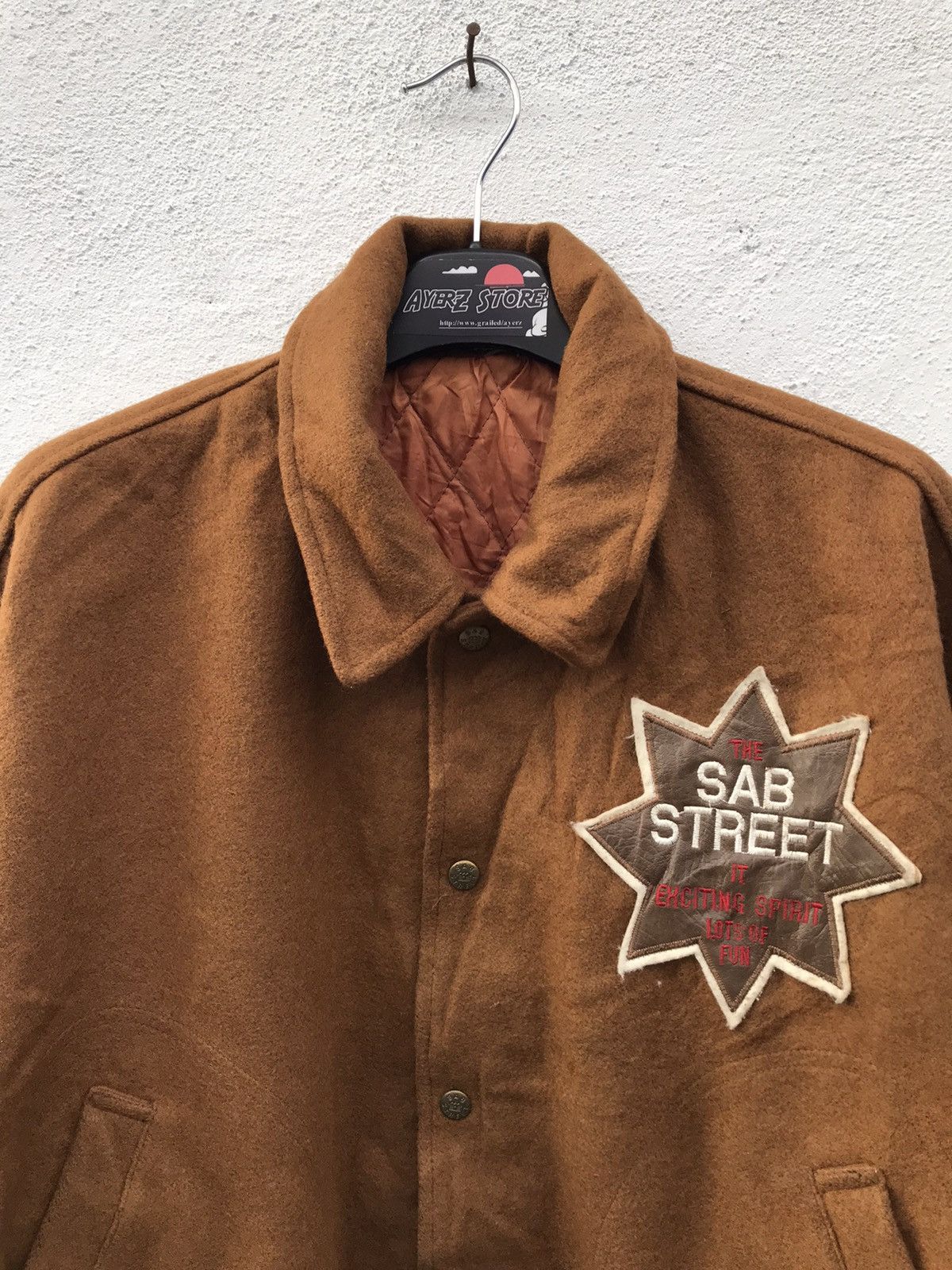 Japanese Brand × Vintage Vtg SAB Street by AtelierSab Reversible Wool Varsity Jacket Size US M / EU 48-50 / 2 - 2 Thumbnail