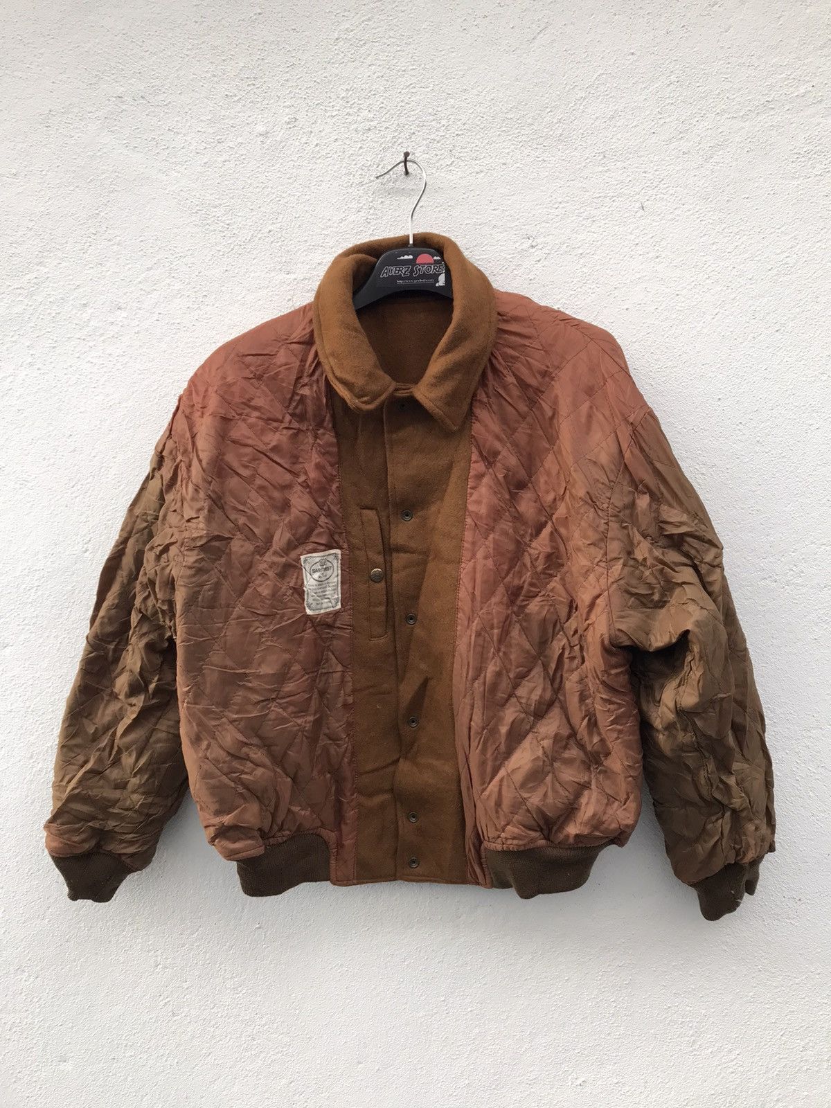Japanese Brand × Vintage Vtg SAB Street by AtelierSab Reversible Wool Varsity Jacket Size US M / EU 48-50 / 2 - 12 Thumbnail
