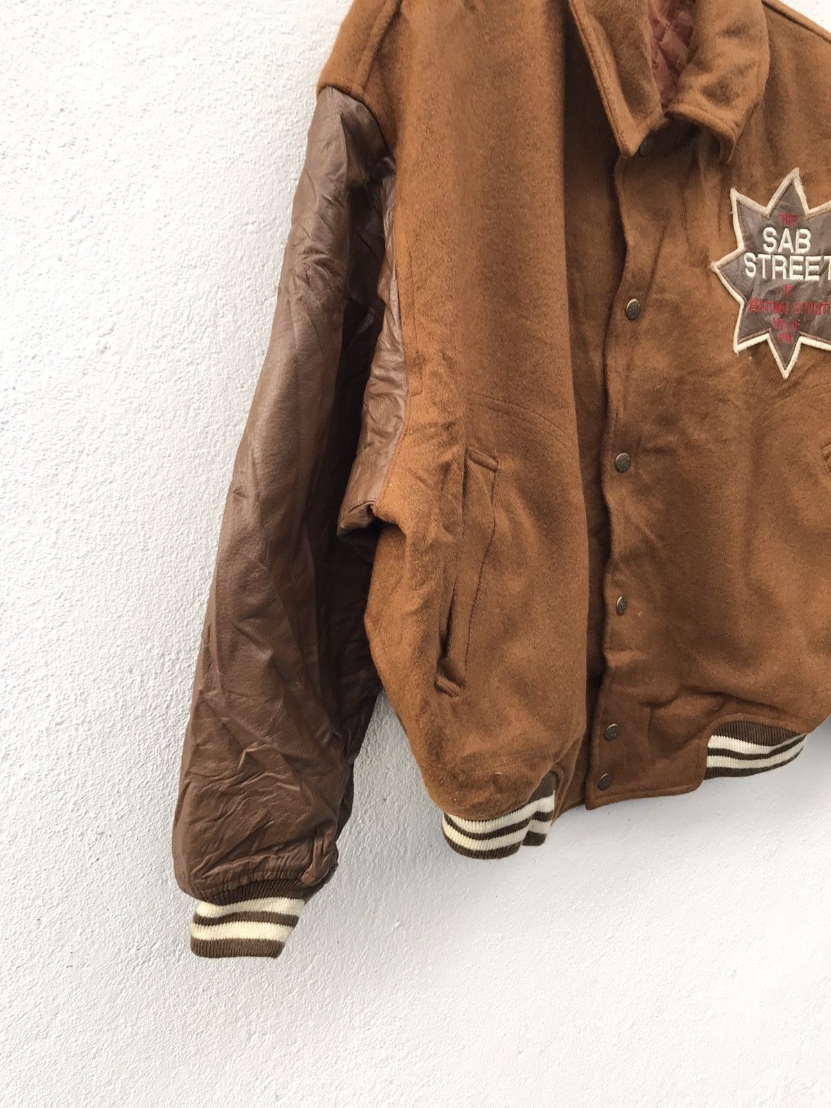 Japanese Brand × Vintage Vtg SAB Street by AtelierSab Reversible Wool Varsity Jacket Size US M / EU 48-50 / 2 - 4 Thumbnail