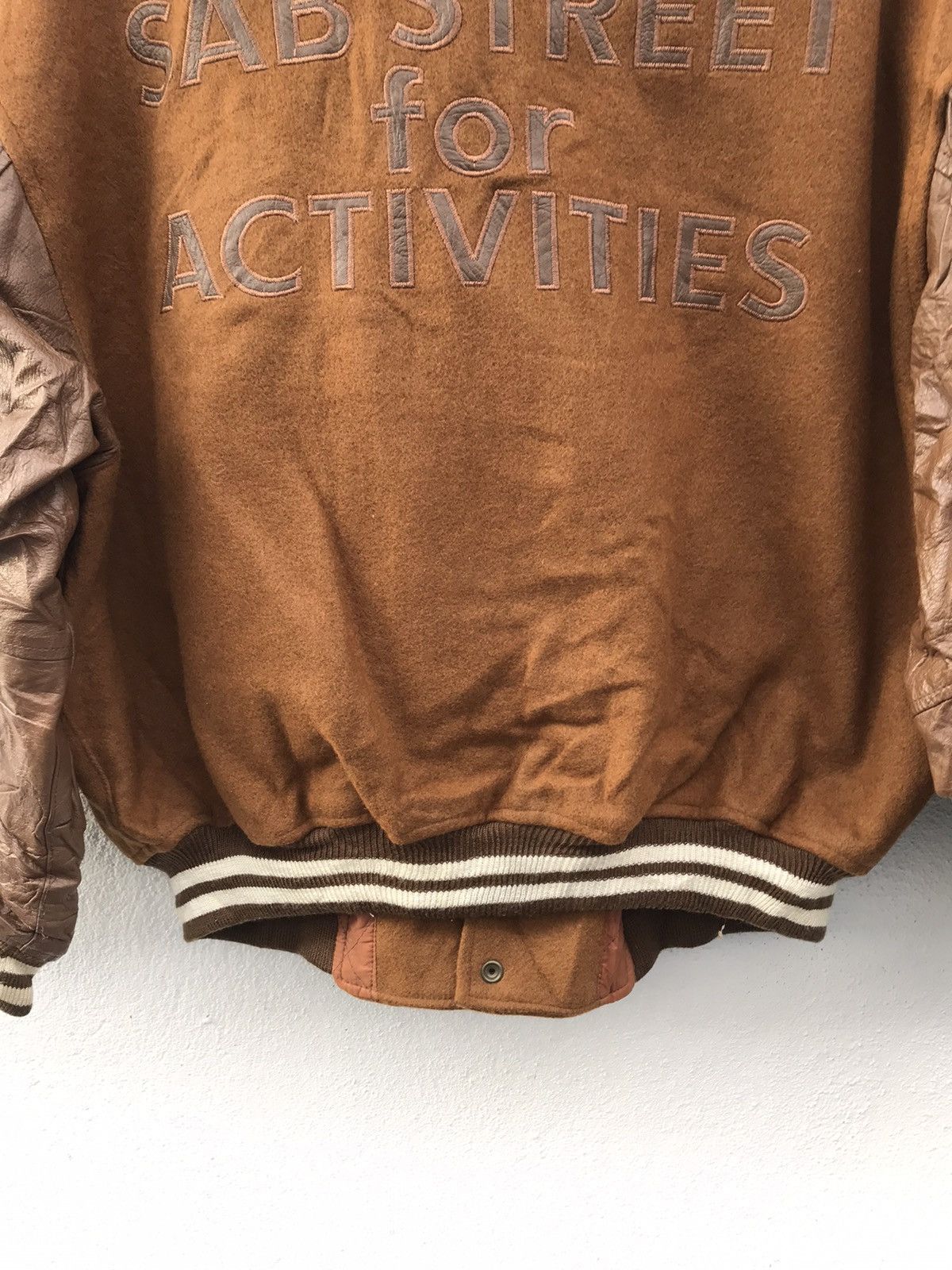 Japanese Brand × Vintage Vtg SAB Street by AtelierSab Reversible Wool Varsity Jacket Size US M / EU 48-50 / 2 - 11 Thumbnail