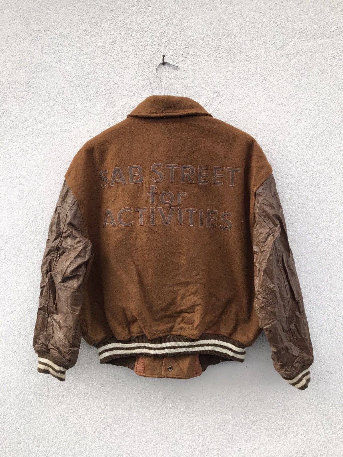 Japanese Brand × Vintage Vtg SAB Street by AtelierSab Reversible Wool Varsity Jacket Size US M / EU 48-50 / 2 - 7 Thumbnail