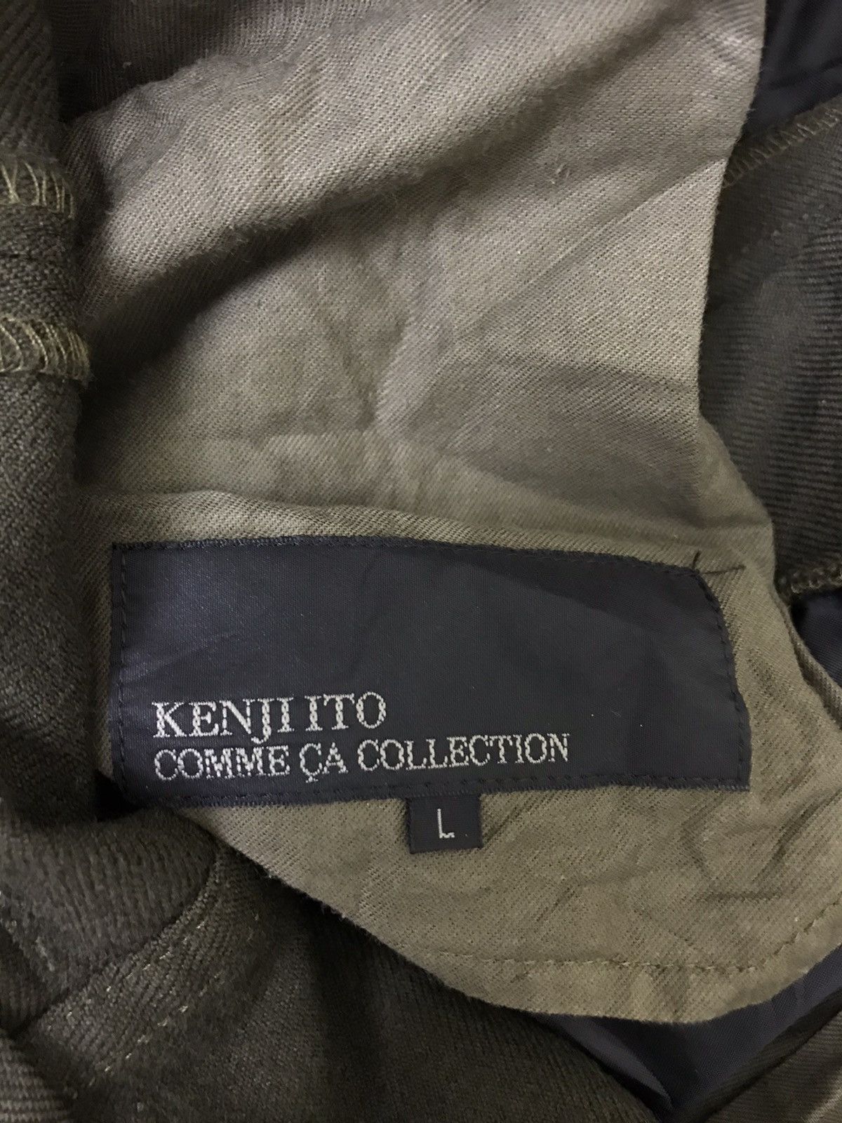 Japanese Brand Kenji Ito Wool Cargo Pant Short Rise Straight Size US 34 / EU 50 - 10 Thumbnail