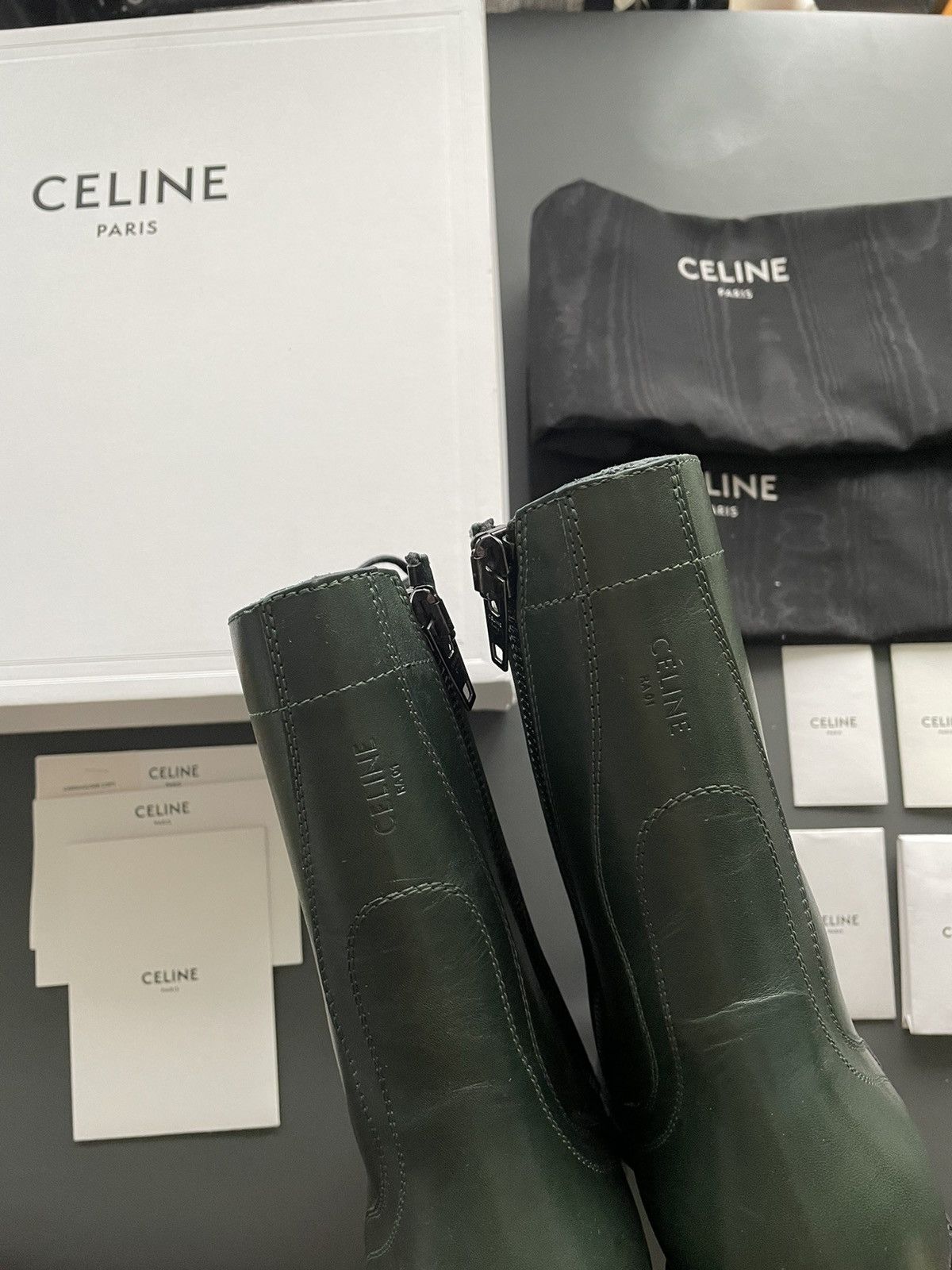Celine × Hedi Slimane Limited Edition Brand New Hedi Runway Ranger Leather Boots Size US 10.5 / EU 43-44 - 7 Thumbnail