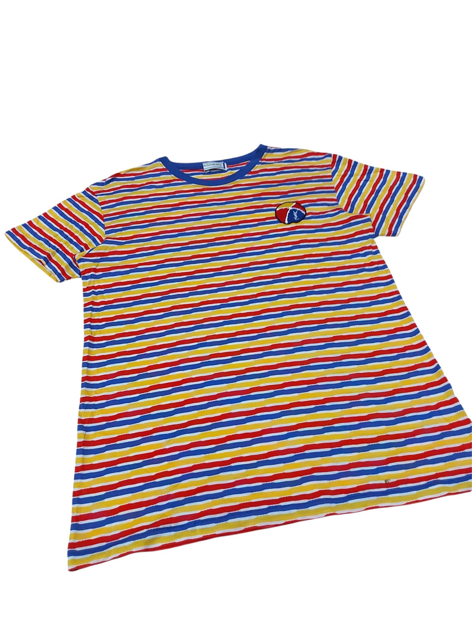 Designer × Yves Saint Laurent VERY RARE! VTG YVES SAINT LAURENT VIBRANT STRIPED Size US M / EU 48-50 / 2 - 5 Thumbnail