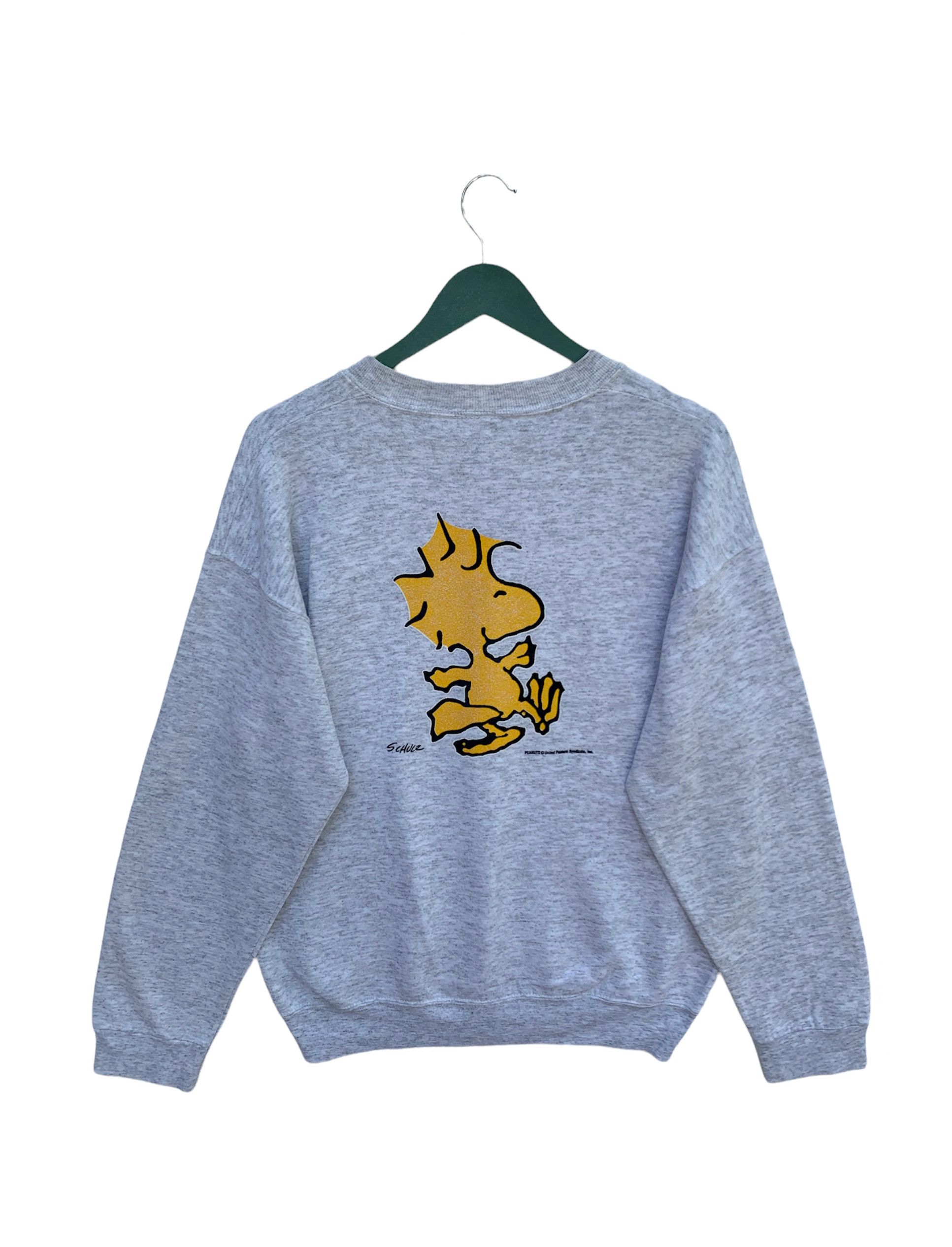 Peanuts Vintage 80s Peanuts Woodstock Mirror Print Sweatshirt Size US L / EU 52-54 / 3 - 2 Thumbnail