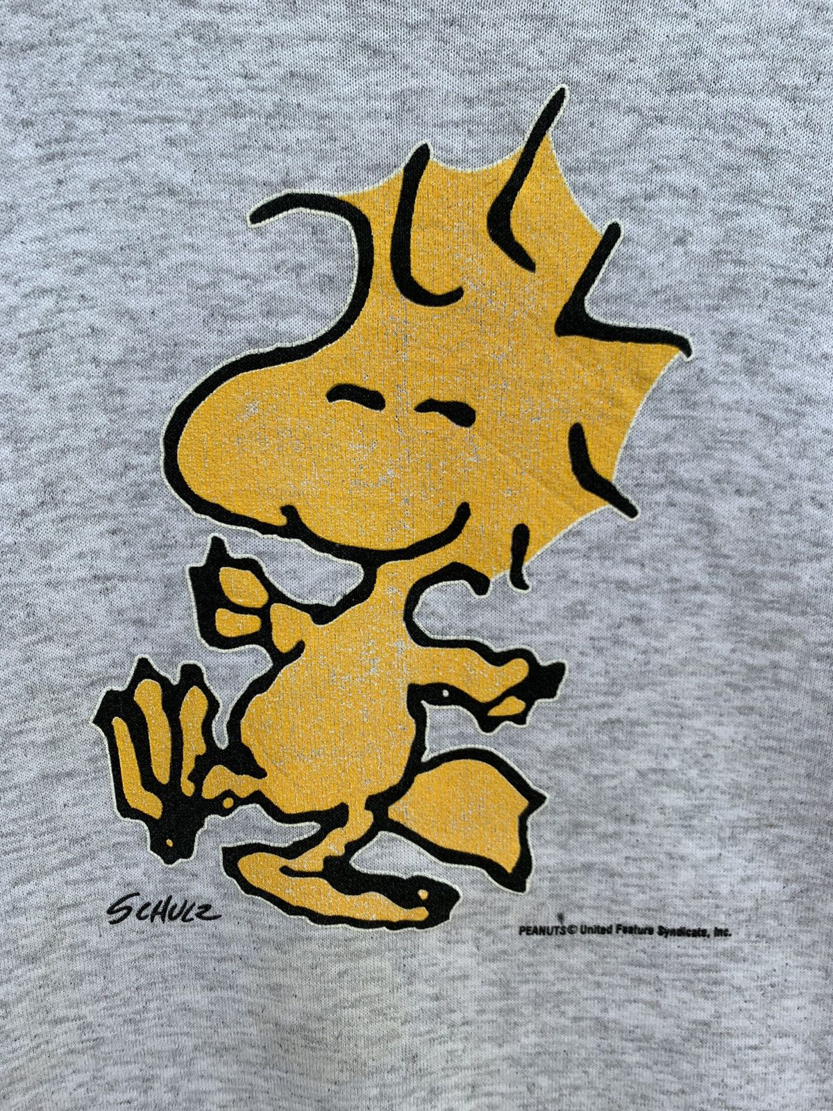 Peanuts Vintage 80s Peanuts Woodstock Mirror Print Sweatshirt Size US L / EU 52-54 / 3 - 3 Thumbnail