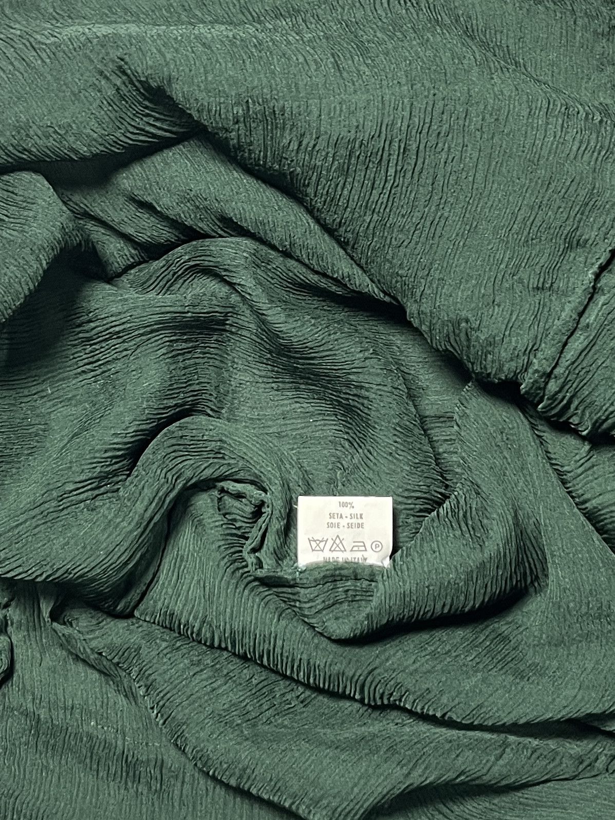 Katharine Hamnett London ⚡️QUICK SALE⚡️1980s' Katharine Hamnett Green Silk Dress Size M / US 6-8 / IT 42-44 - 8 Thumbnail