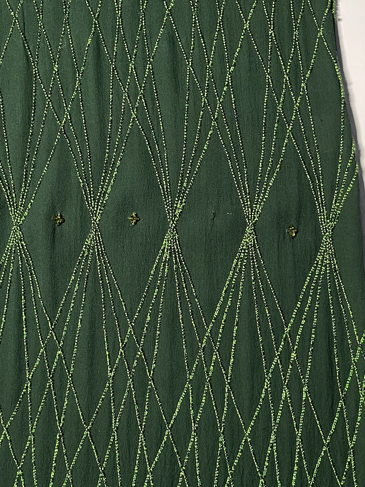 Katharine Hamnett London ⚡️QUICK SALE⚡️1980s' Katharine Hamnett Green Silk Dress Size M / US 6-8 / IT 42-44 - 5 Thumbnail