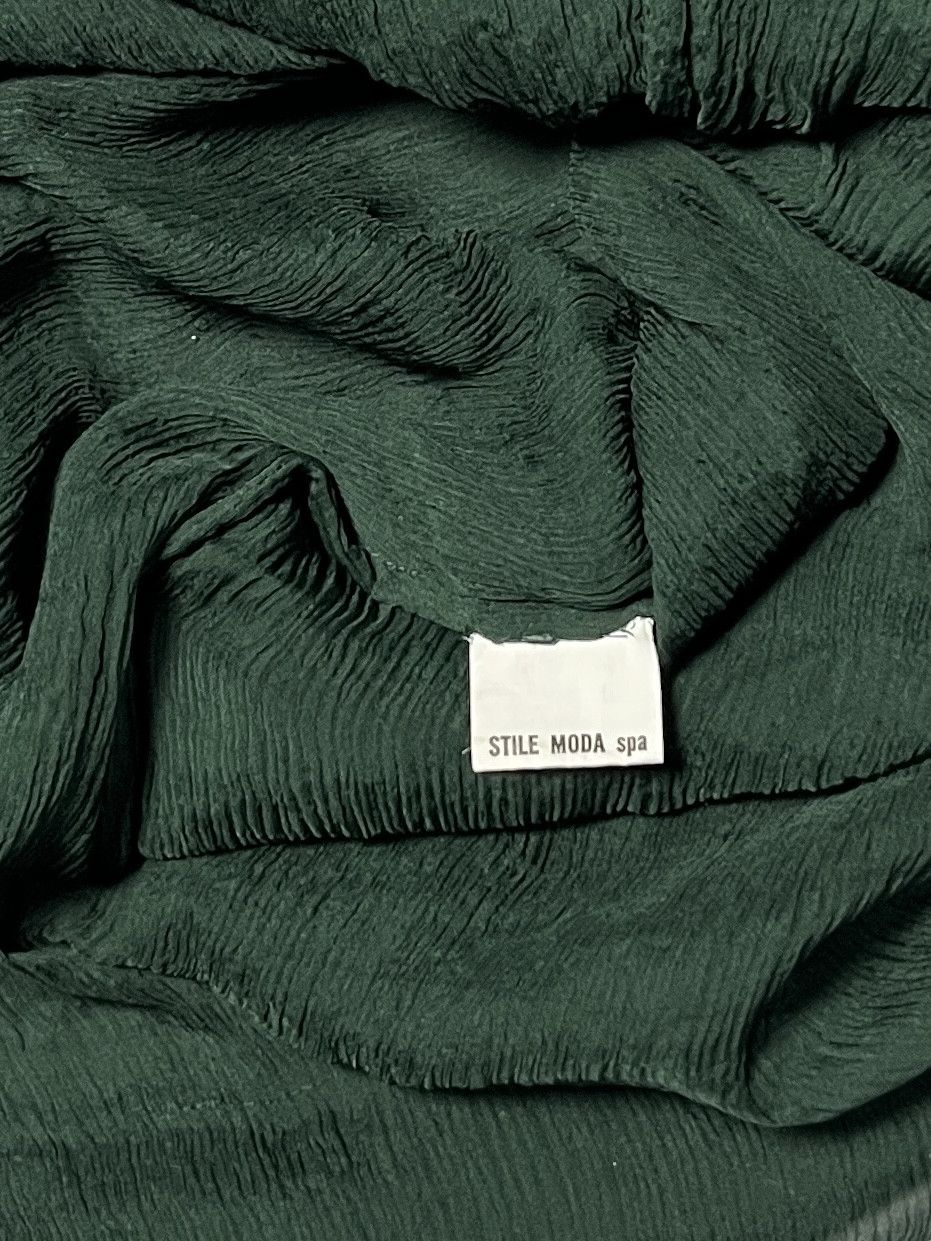 Katharine Hamnett London ⚡️QUICK SALE⚡️1980s' Katharine Hamnett Green Silk Dress Size M / US 6-8 / IT 42-44 - 7 Thumbnail