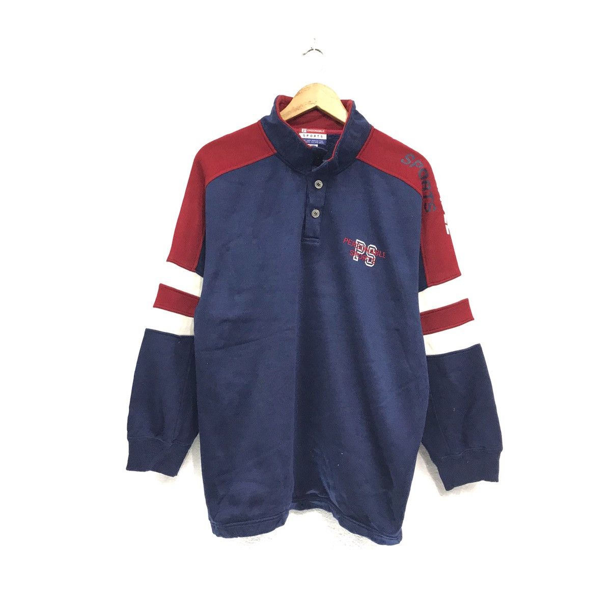 Japanese Brand × PERSON'S Personable SportHalf Button Sweatshirt Size US L / EU 52-54 / 3 - 1 Thumbnail