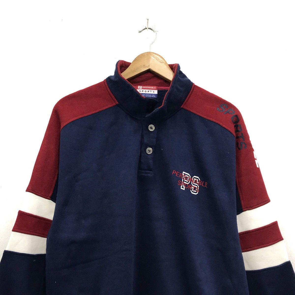 Japanese Brand × PERSON'S Personable SportHalf Button Sweatshirt Size US L / EU 52-54 / 3 - 2 Thumbnail