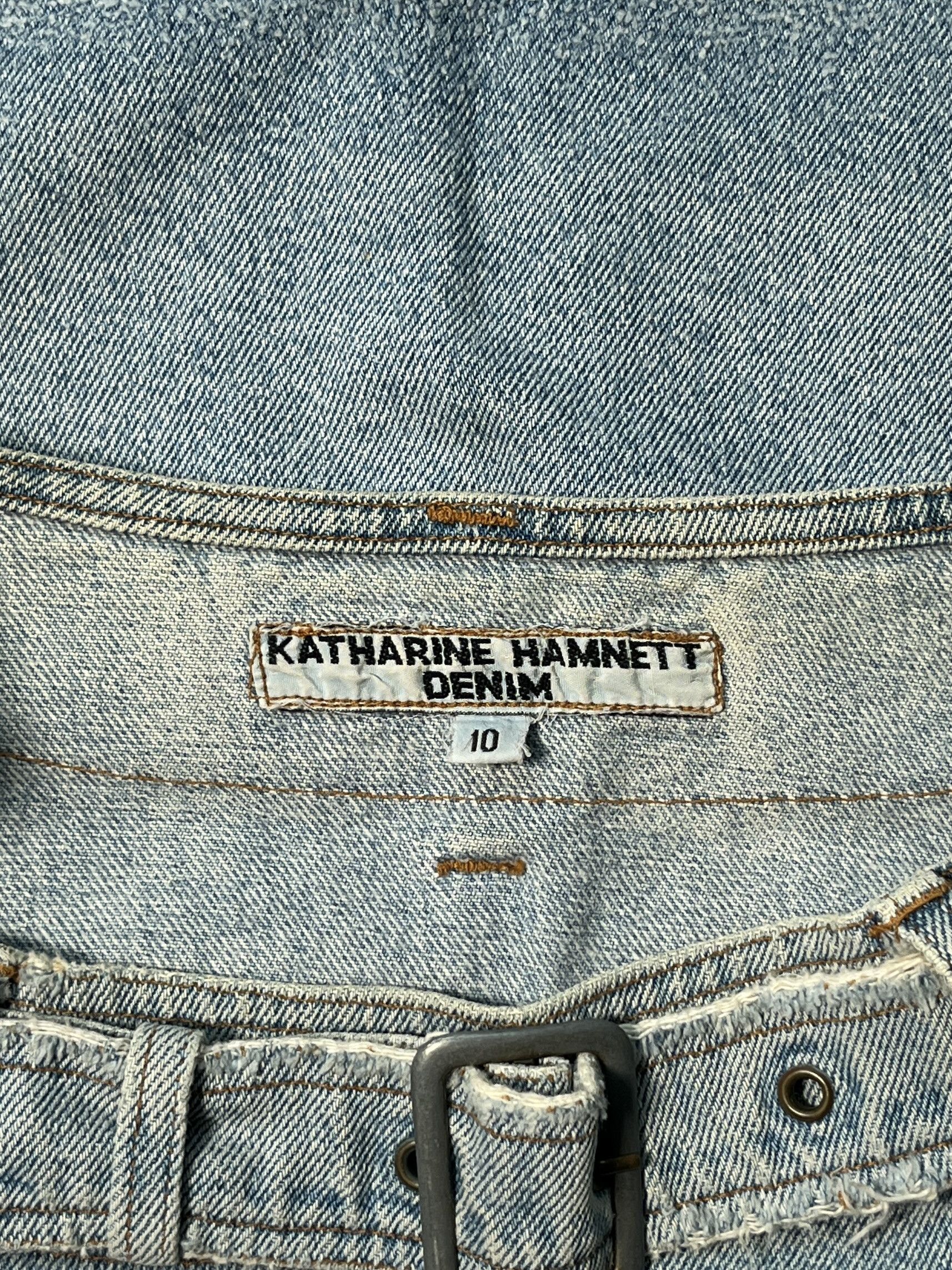 Katharine Hamnett London ⚡️QUICK SALE⚡️1980s' Katharine Hamnett Denim Mini Skirt Size 28" / US 6 / IT 42 - 3 Thumbnail