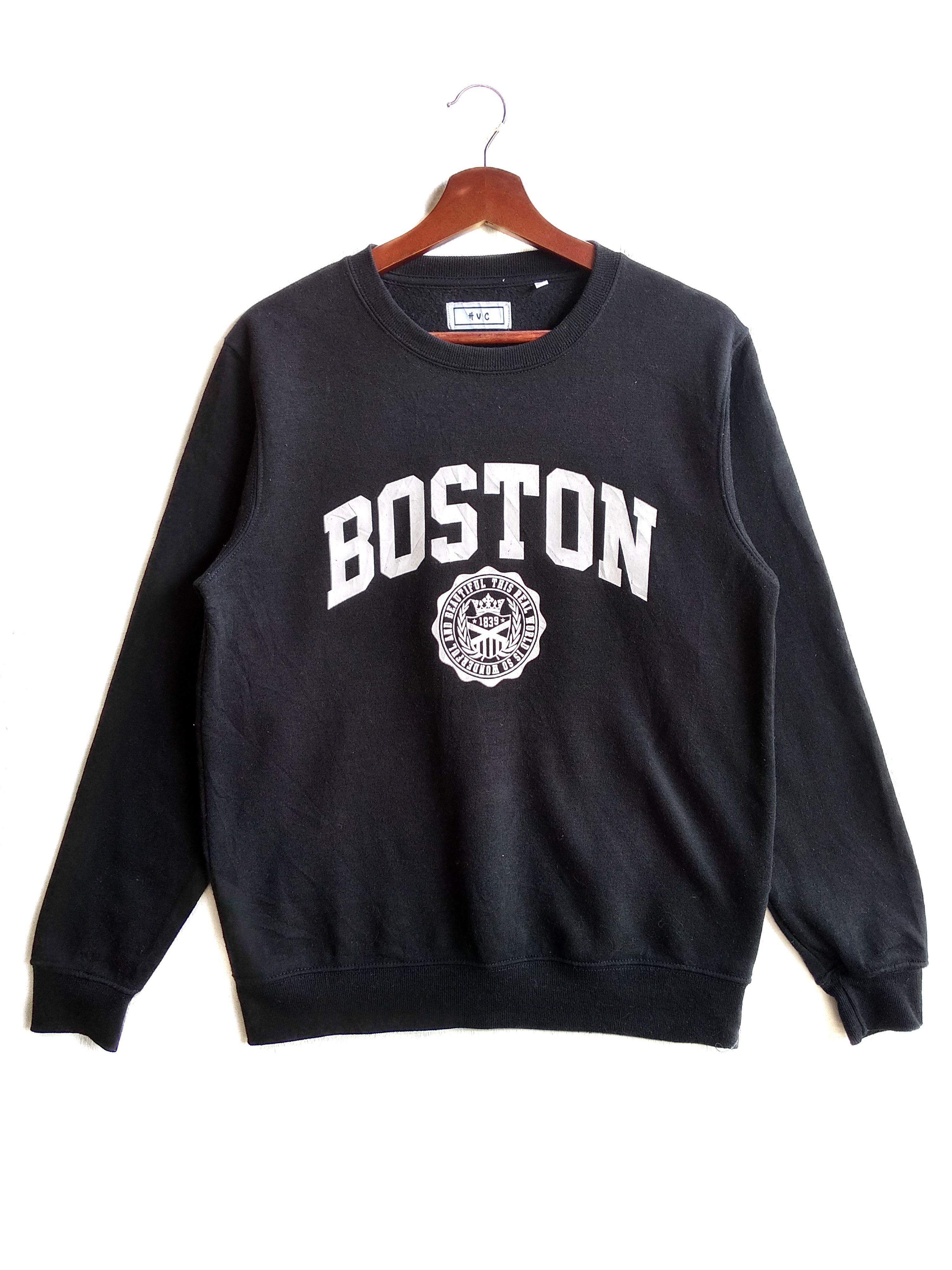 Vintage HUC Boston Sweatshirt,Size M,Black Colour, crew Neck. Size US M / EU 48-50 / 2 - 1 Thumbnail