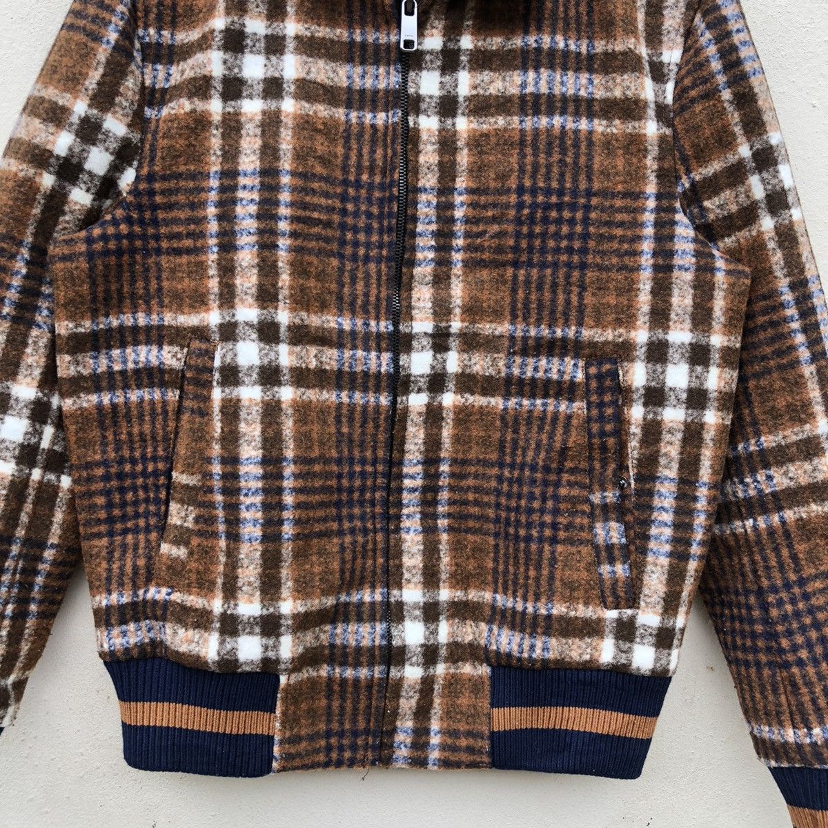 Zara ZARA CHECKERED DESIGN WOOL JACKET Size US S / EU 44-46 / 1 - 3 Thumbnail