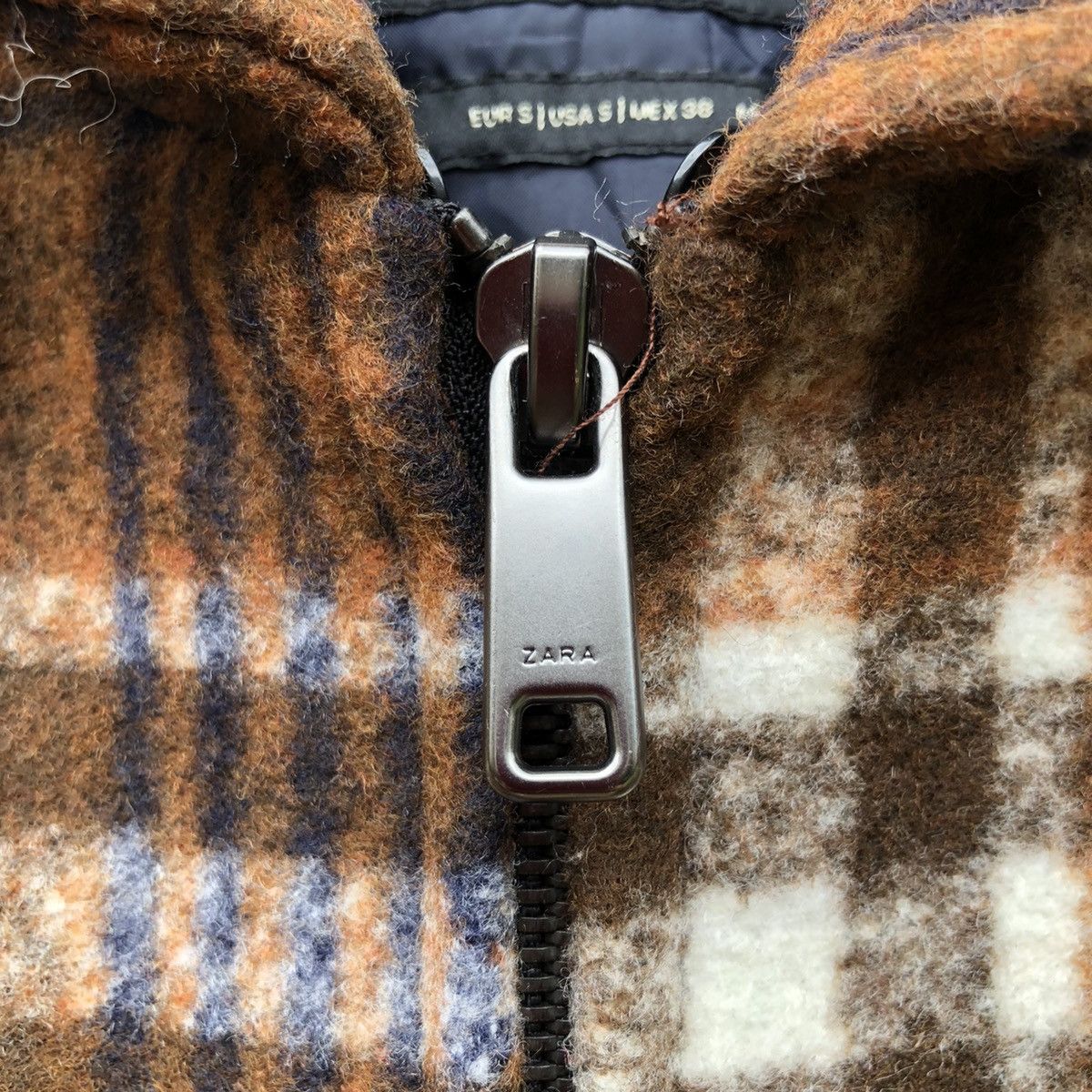 Zara ZARA CHECKERED DESIGN WOOL JACKET Size US S / EU 44-46 / 1 - 6 Thumbnail