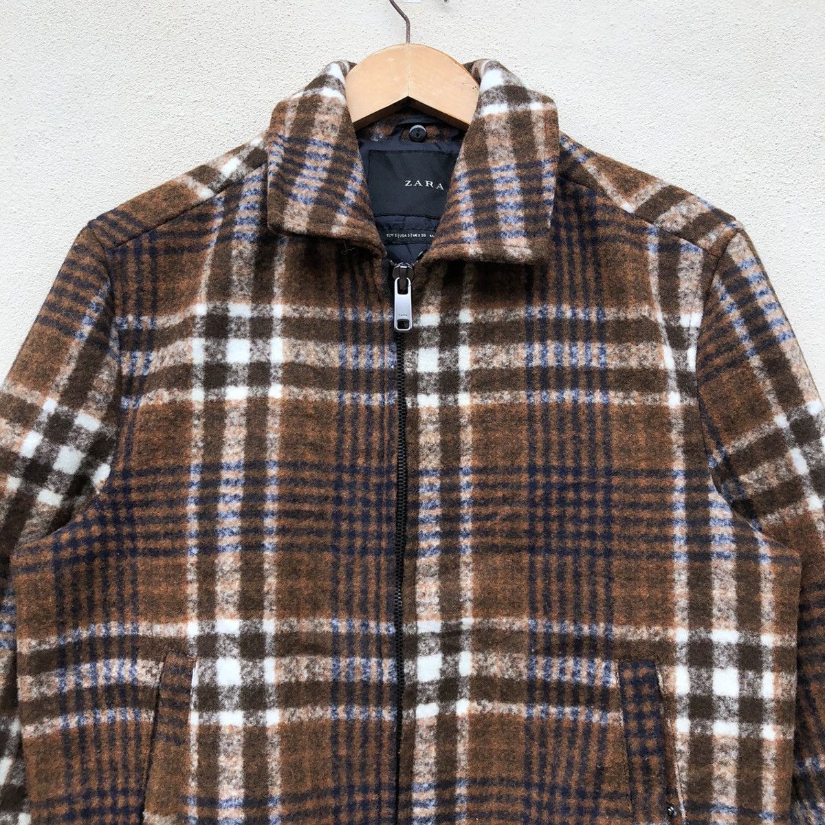 Zara ZARA CHECKERED DESIGN WOOL JACKET Size US S / EU 44-46 / 1 - 2 Thumbnail