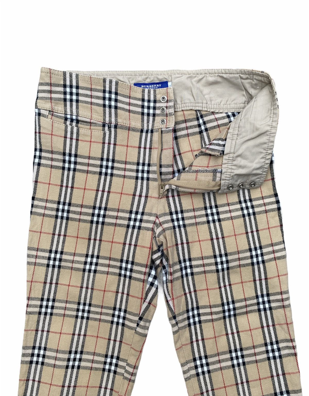 Burberry × Burberry Prorsum Burberry London Blue Label Novacheck Trouser 3q Pants Size US 27 - 3 Thumbnail