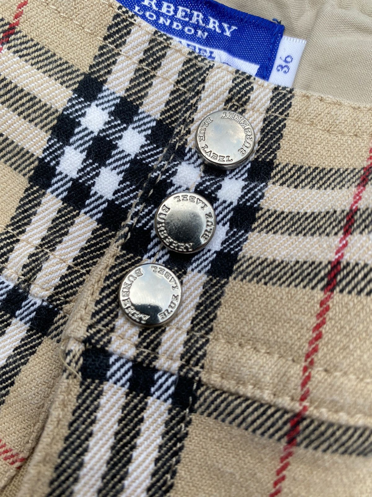 Burberry × Burberry Prorsum Burberry London Blue Label Novacheck Trouser 3q Pants Size US 27 - 7 Thumbnail