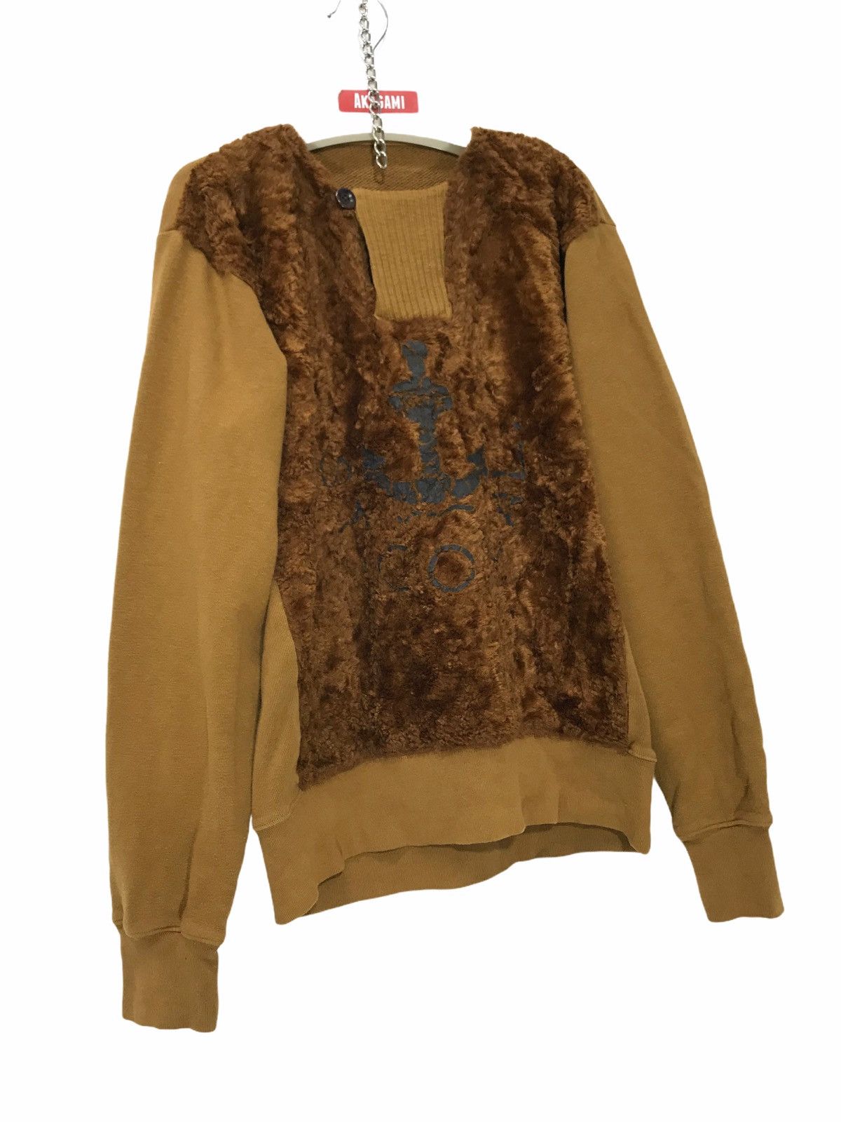Kapital ⚓️Rare Kapital Grizzly Sweatshirt Rayon Fur 22🟩 Size US M / EU 48-50 / 2 - 2 Thumbnail