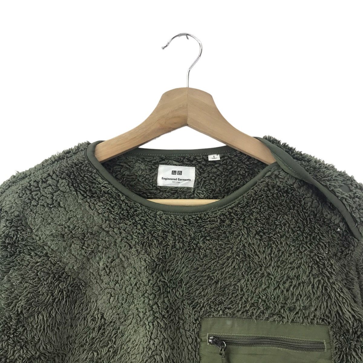 Engineered Garments ENGINEERED GARMENTS UNIQLO Green Sherpa Fleece Sweatshirt Size US S / EU 44-46 / 1 - 2 Thumbnail