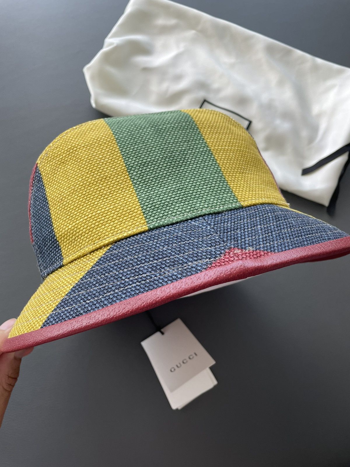 Gucci Super Runway Limited Edition Gucci Logo Hat Size ONE SIZE - 6 Thumbnail