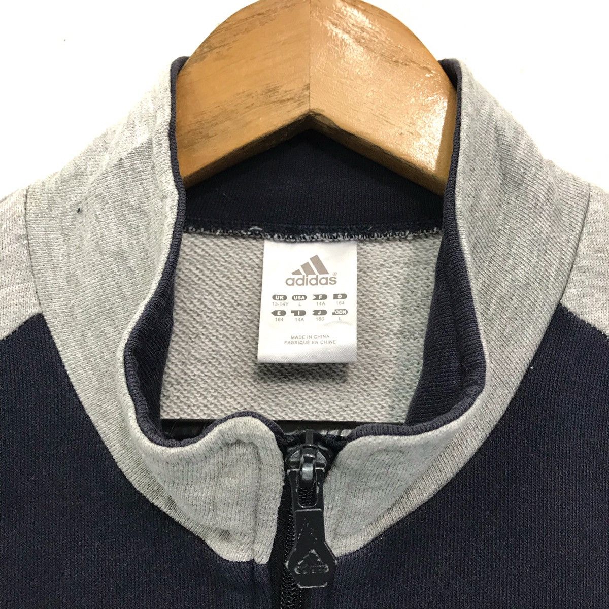 Adidas × Japanese Brand × Vintage Adidas Sweatshirt Fullzip Biglogo Spellout Adidas Sweater Size US S / EU 44-46 / 1 - 5 Thumbnail