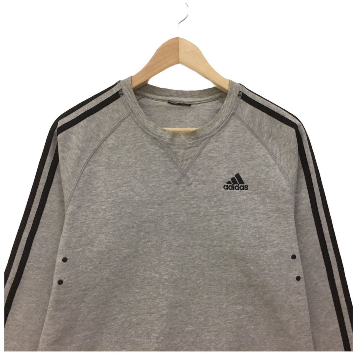 Adidas × Japanese Brand × Vintage Vintage Adidas Sweatshirt Adidas Three Stripe AdidasTrefoil Size US M / EU 48-50 / 2 - 2 Thumbnail