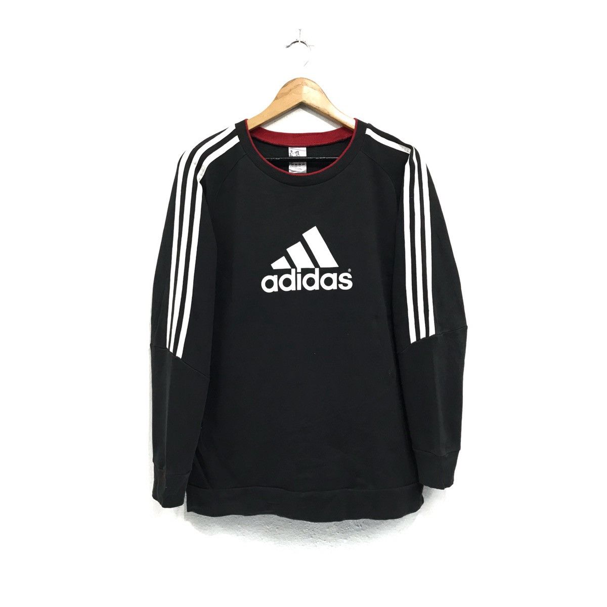 Adidas × Vintage Vintage adidas Sweatshirt AdidasThree Stripe Adidas Trefoil Size US S / EU 44-46 / 1 - 1 Thumbnail