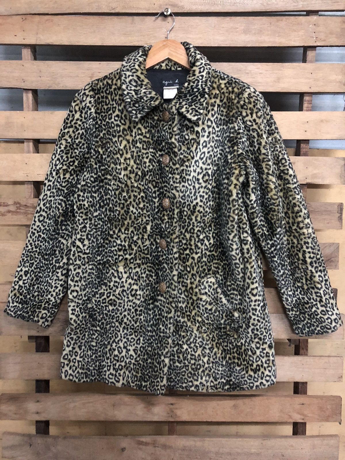 agnes b. Agnes B Paris Leopard Button Up Design Jacket Size US M / EU 48-50 / 2 - 1 Thumbnail
