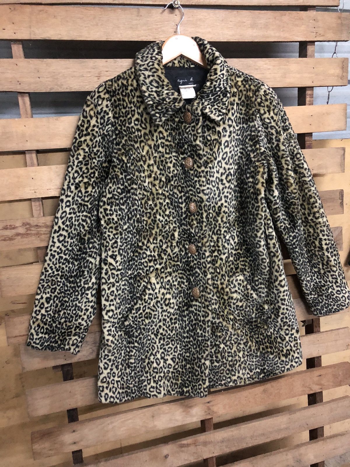 agnes b. Agnes B Paris Leopard Button Up Design Jacket Size US M / EU 48-50 / 2 - 2 Thumbnail