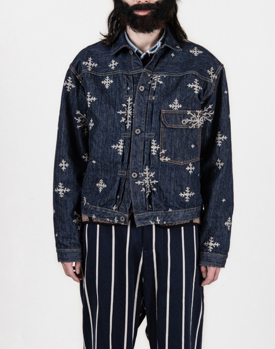 Kapital Kapital 14oz Denim snow 1st jacket size 5 Size US XXL / EU 58 / 5 - 11 Thumbnail