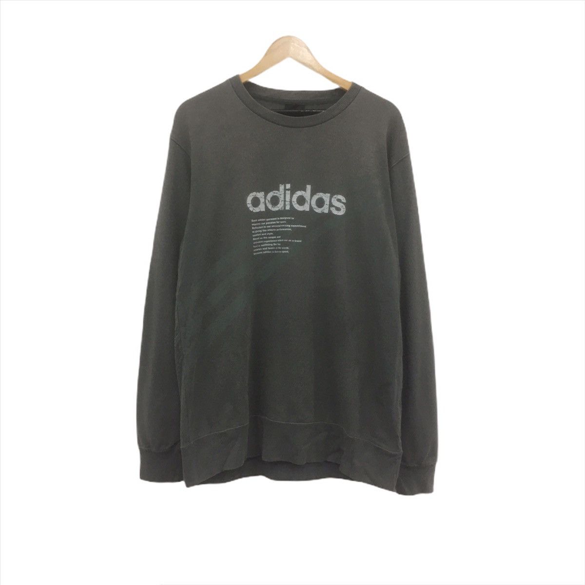 Adidas × Vintage Vintage Adidas Biglogo Spellout Sweatshirt Crewneck Sweater Size US M / EU 48-50 / 2 - 1 Thumbnail