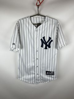 Majestic, Shirts, Majestic New York Yankees Jersey Tan Button Down Xxl  Nwot