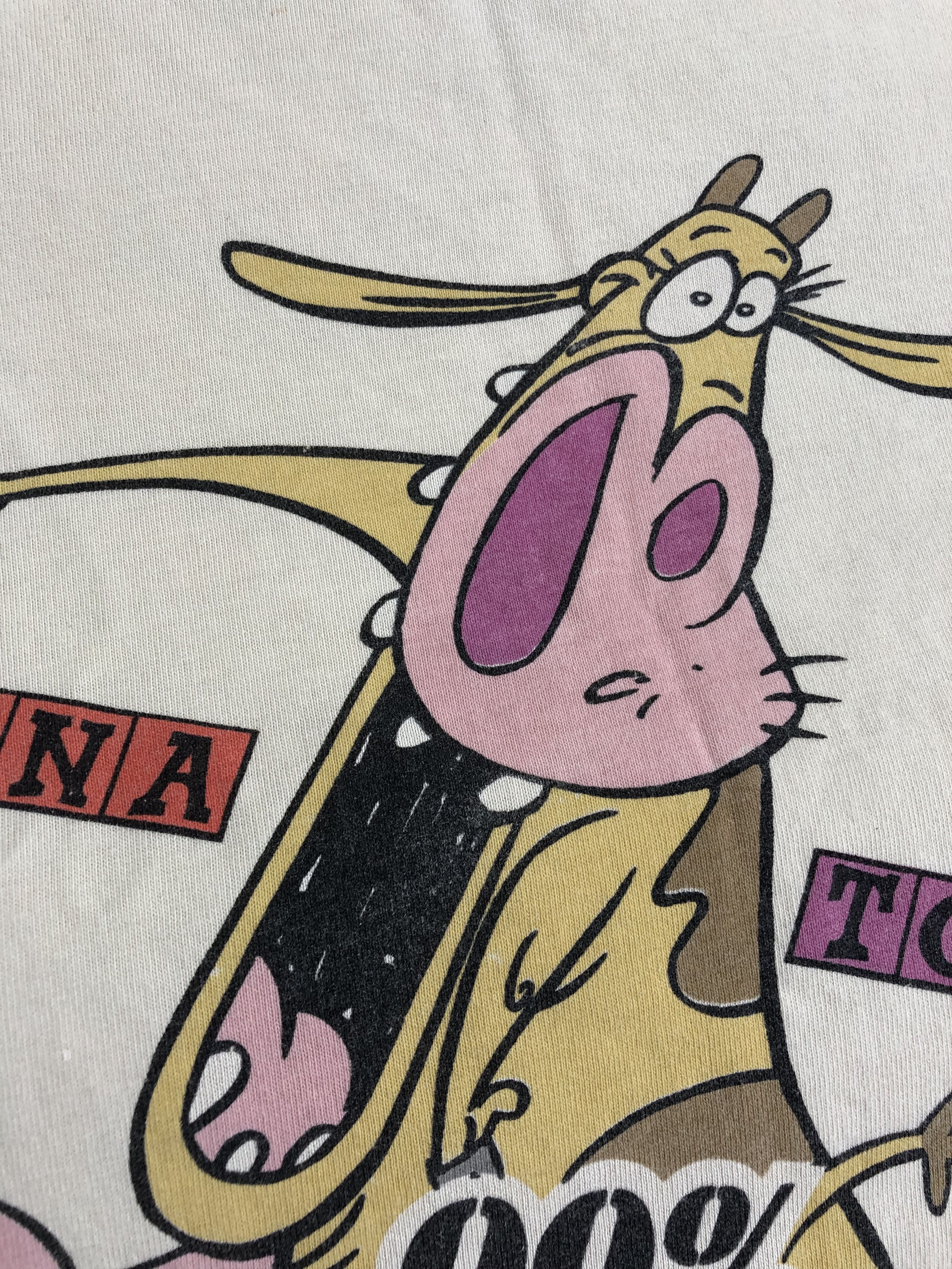 Cartoon Network Vintage 2000 Cow and Chicken (Johnny Bravo Ren and Stimpy) Size US L / EU 52-54 / 3 - 4 Thumbnail