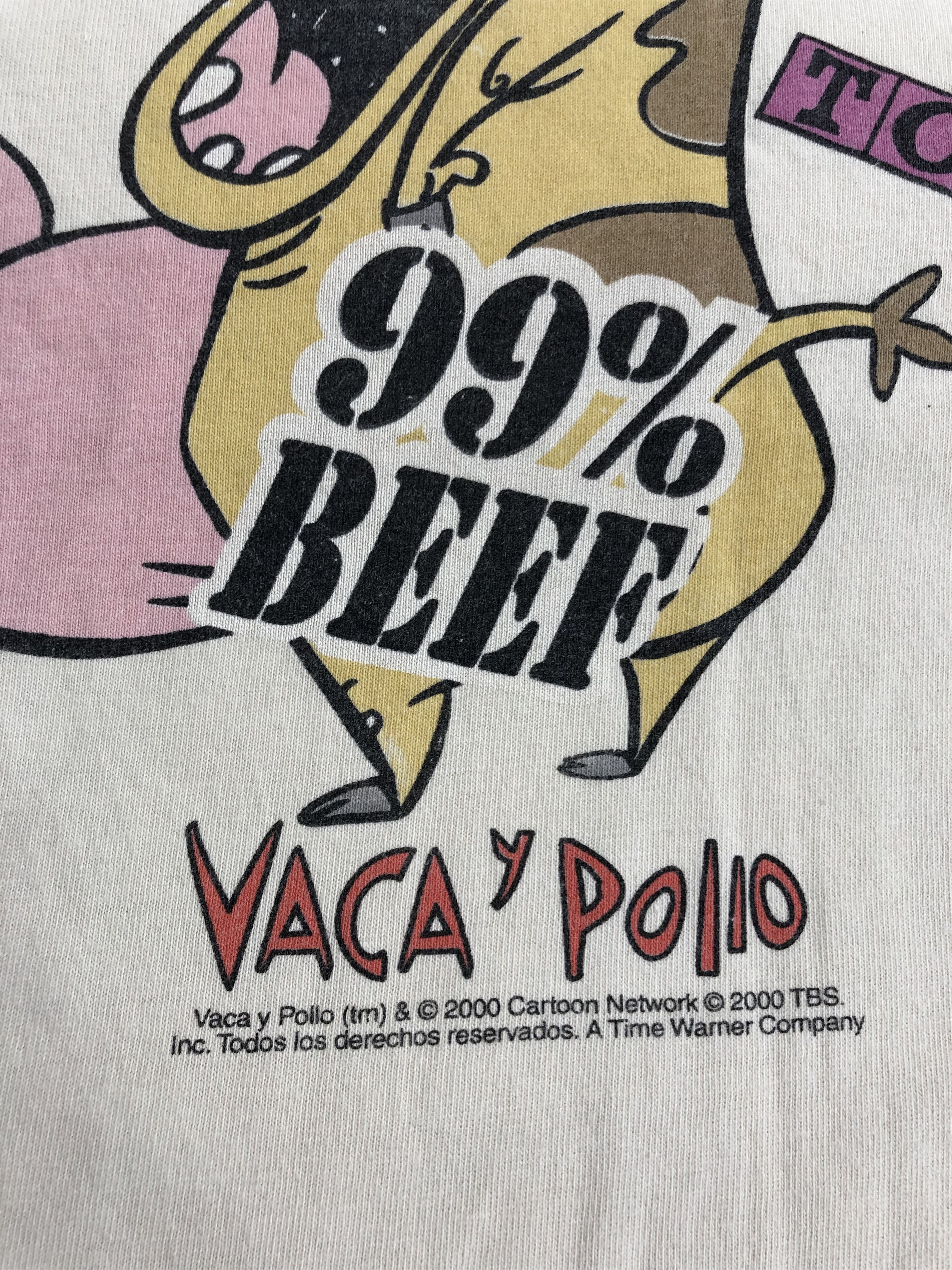 Cartoon Network Vintage 2000 Cow and Chicken (Johnny Bravo Ren and Stimpy) Size US L / EU 52-54 / 3 - 5 Thumbnail