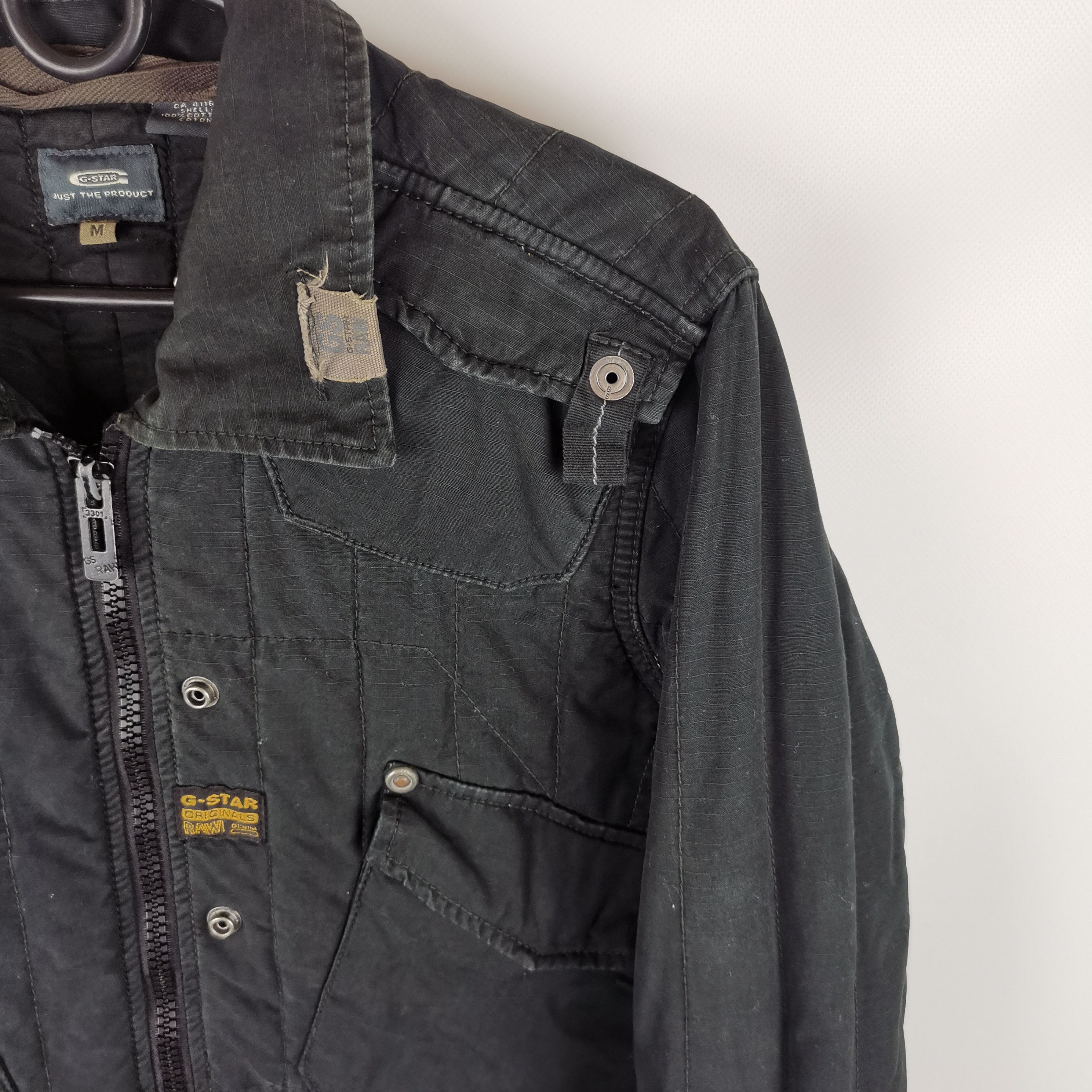 G-Star Vintage G-Star Raw blan quilted shirt overshirt jacket Size US M / EU 48-50 / 2 - 9 Thumbnail
