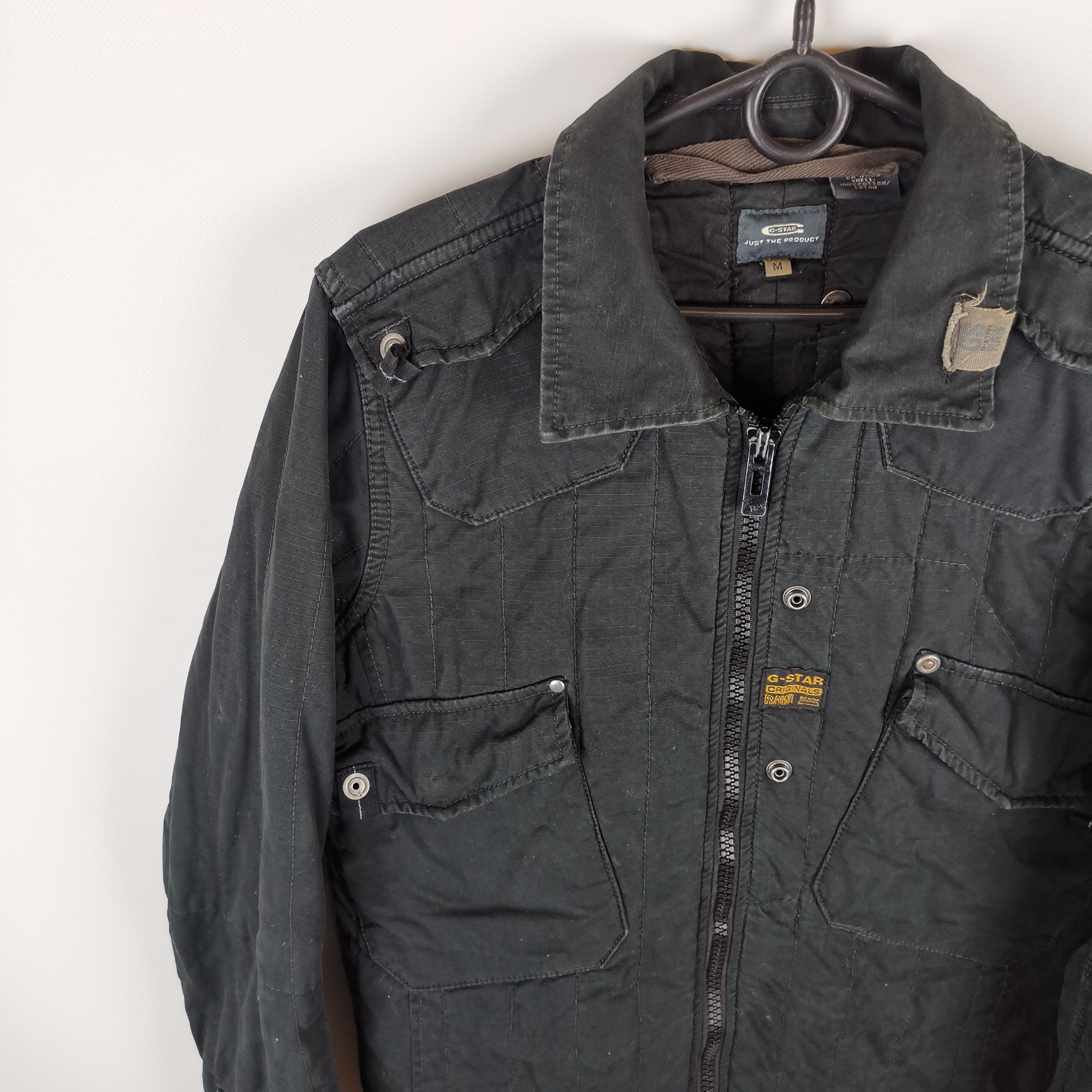 G-Star Vintage G-Star Raw blan quilted shirt overshirt jacket Size US M / EU 48-50 / 2 - 10 Thumbnail