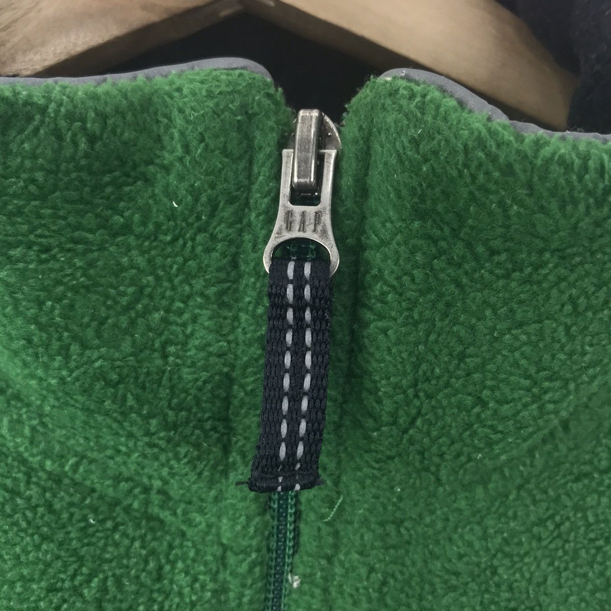 Gap GAP ATHLETIC Half Zipper Fleece Green Sweatshirt Size US L / EU 52-54 / 3 - 4 Thumbnail