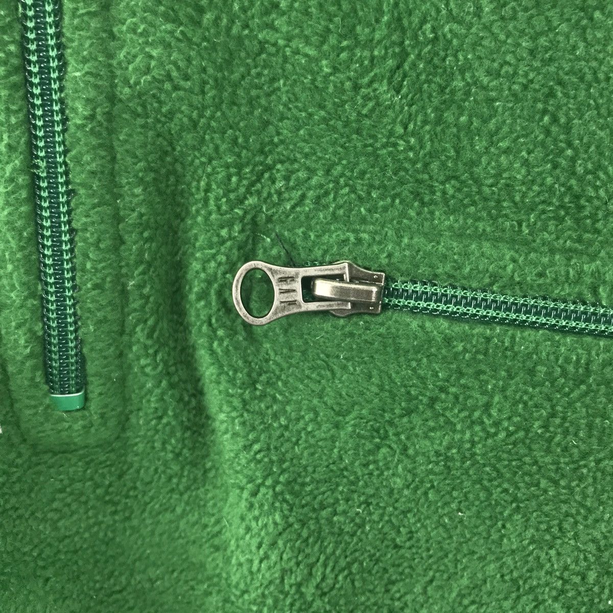 Gap GAP ATHLETIC Half Zipper Fleece Green Sweatshirt Size US L / EU 52-54 / 3 - 3 Thumbnail