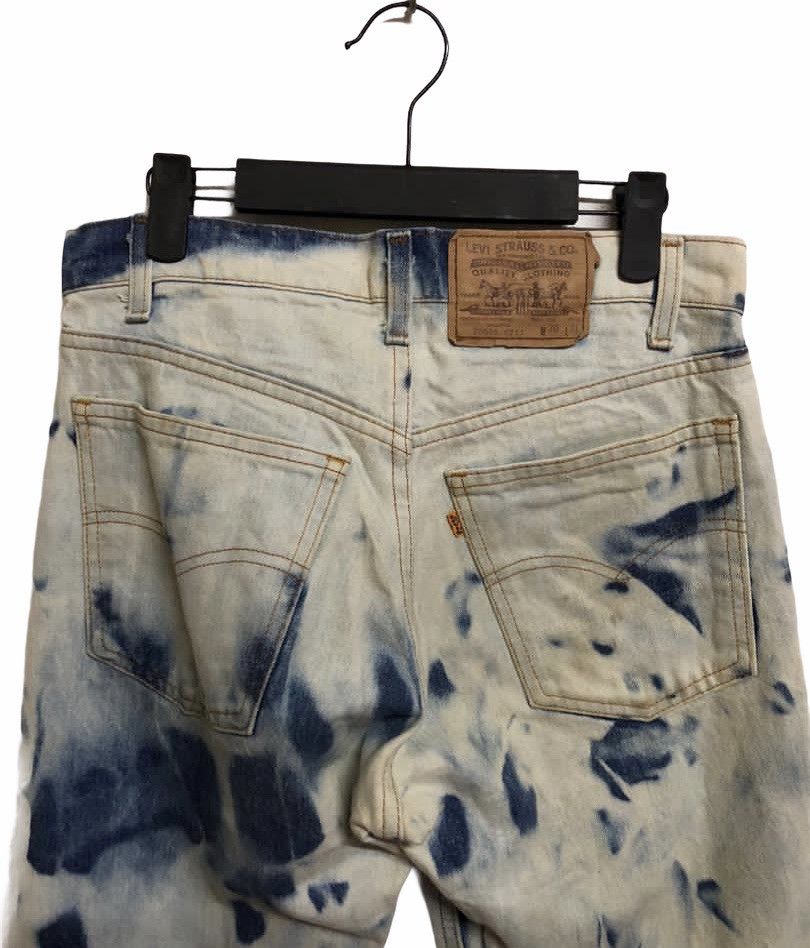 Levi's × Vintage Vtg Levi’s Bleach Wash/Acid Wash Jeans Orange Tag Size US 30 / EU 46 - 5 Thumbnail