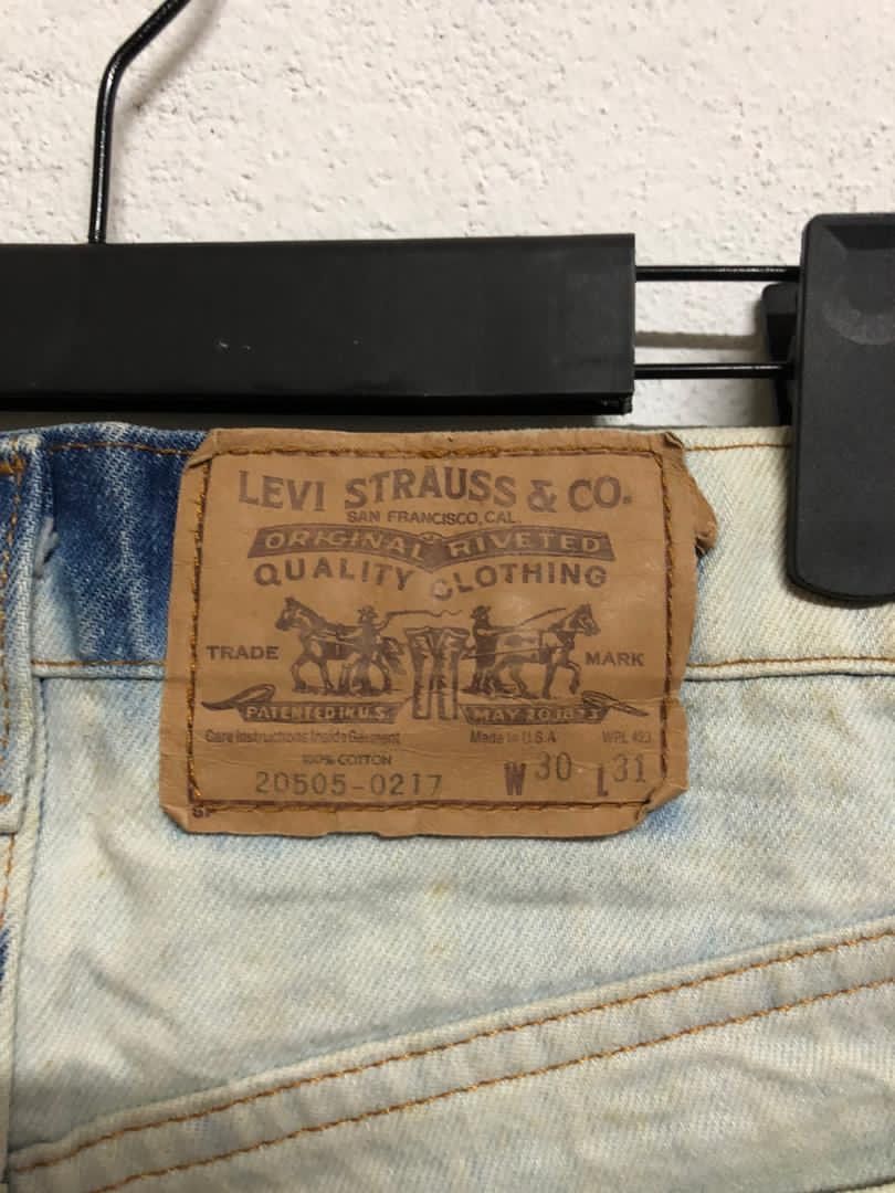 Levi's × Vintage Vtg Levi’s Bleach Wash/Acid Wash Jeans Orange Tag Size US 30 / EU 46 - 7 Thumbnail