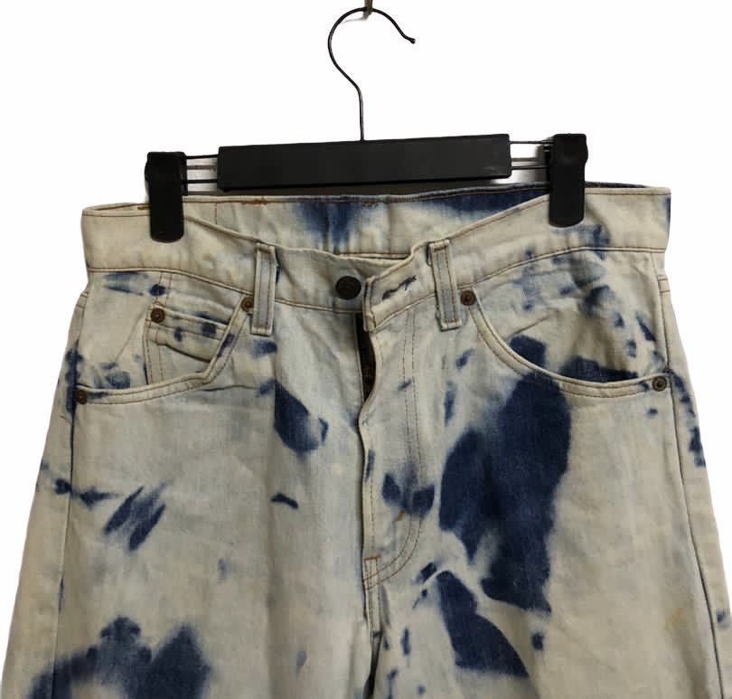 Levi's × Vintage Vtg Levi’s Bleach Wash/Acid Wash Jeans Orange Tag Size US 30 / EU 46 - 3 Thumbnail