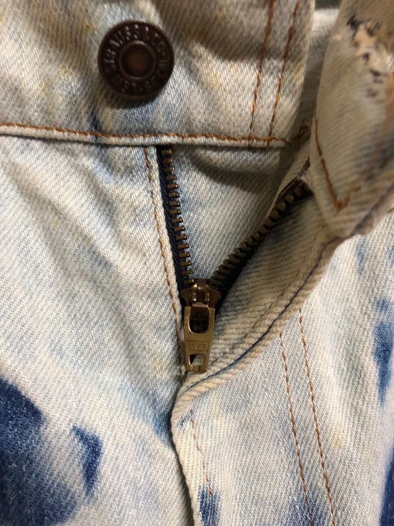 Levi's × Vintage Vtg Levi’s Bleach Wash/Acid Wash Jeans Orange Tag Size US 30 / EU 46 - 9 Thumbnail