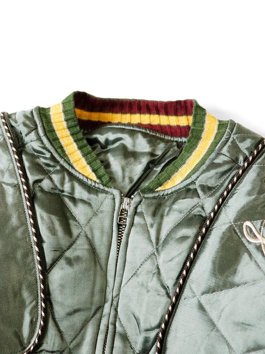 Kapital Kapital Japan Rayon-Satin Quilting Sham Bomber Jacket Size US XL / EU 56 / 4 - 9 Thumbnail