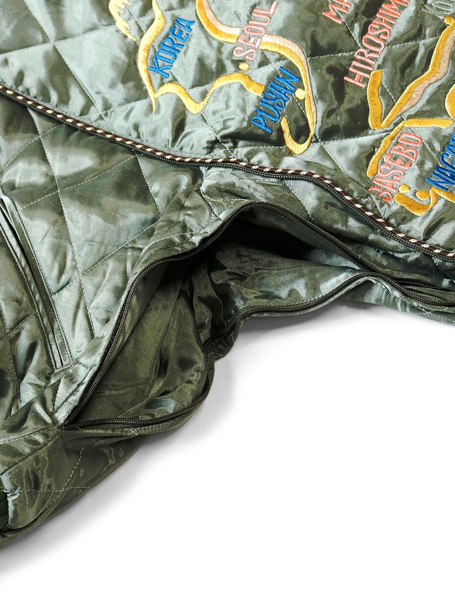 Kapital Kapital Japan Rayon-Satin Quilting Sham Bomber Jacket Size US XL / EU 56 / 4 - 7 Thumbnail