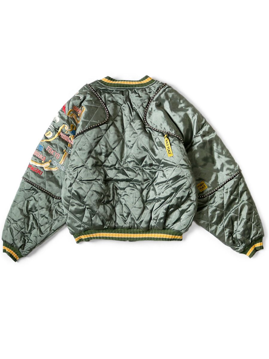 Kapital Kapital Japan Rayon-Satin Quilting Sham Bomber Jacket Size US XL / EU 56 / 4 - 2 Thumbnail