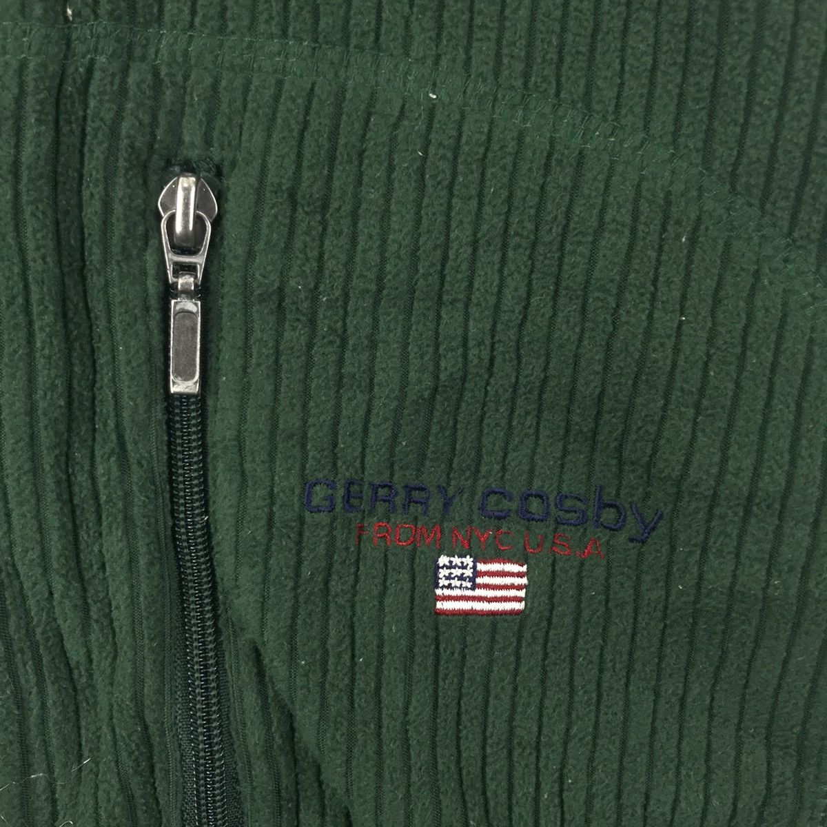 Vintage Vintage GERRY COSBY Multi Pocket Green Sweater Size US L / EU 52-54 / 3 - 3 Thumbnail