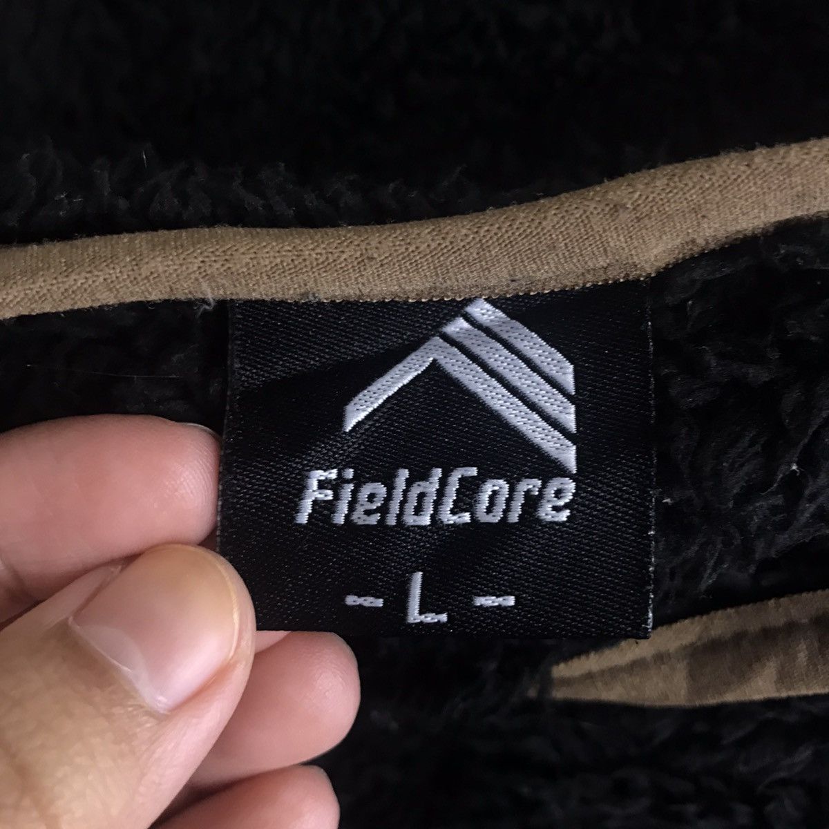 Vintage FIELD CORE Retro-X Deep Pile Sherpa Fleece Zipper Sweater Size US L / EU 52-54 / 3 - 5 Thumbnail